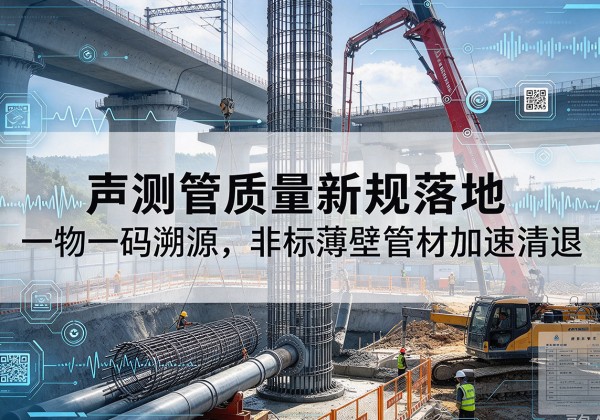 镇坪声测管质量新规落地，一物一码溯源，非标薄壁管材加速清退